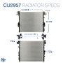Spectra Premium Radiator P/N:CU2957