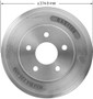 BENDIX PREMIUM DRUM AND ROTOR Brake Drum P/N:PDR0838