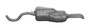 Exhaust Muffler Ansa ST7607 fits 1999 VW Jetta