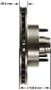 Disc Brake Rotor and Hub Assembly-Stop Brake Rotor Bendix PRT6051