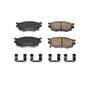 Disc Brake Pad Set-Front Z17 Low-Dust Ceramic Brake Pads with Hardware 17-755
