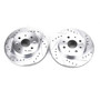 Disc Brake Rotor Set-Front Drilled, Slotted and Zinc Plated Brake Rotor Pair