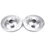 Disc Brake Rotor Set-Front Drilled, Slotted and Zinc Plated Brake Rotor Pair