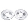 Disc Brake Rotor Set-Front Drilled, Slotted and Zinc Plated Brake Rotor Pair