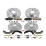 Disc Brake Pad and Rotor / Drum Brake Shoe and Drum Kit fits 98-02 Honda Accord
