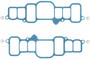 FEL-PRO Fuel Injection Plenum Gasket Set P/N:MS 95787