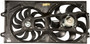 Dual Radiator and Condenser Fan Assembly-Rad / Cond Fan Assy. fits 95-96 Passat