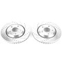 Disc Brake Rotor Set-Front Drilled, Slotted and Zinc Plated Brake Rotor Pair