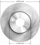 BENDIX PREMIUM DRUM AND ROTOR Disc Brake Rotor P/N:PRT6132