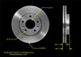 BENDIX PREMIUM DRUM AND ROTOR Disc Brake Rotor P/N:PRT5524