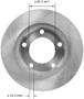 BENDIX PREMIUM DRUM AND ROTOR Disc Brake Rotor P/N:PRT1214