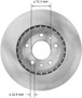 BENDIX PREMIUM DRUM AND ROTOR Disc Brake Rotor P/N:PRT5883