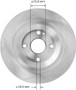 BENDIX PREMIUM DRUM AND ROTOR Disc Brake Rotor P/N:PRT5949