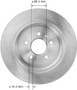 BENDIX PREMIUM DRUM AND ROTOR Disc Brake Rotor P/N:PRT5898