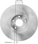 BENDIX PREMIUM DRUM AND ROTOR Disc Brake Rotor P/N:PRT5992