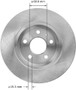 BENDIX PREMIUM DRUM AND ROTOR Disc Brake Rotor P/N:PRT5993