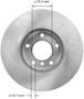 BENDIX PREMIUM DRUM AND ROTOR Disc Brake Rotor P/N:PRT6077