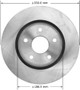 BENDIX PREMIUM DRUM AND ROTOR Disc Brake Rotor P/N:PRT6102