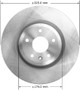 BENDIX PREMIUM DRUM AND ROTOR Disc Brake Rotor P/N:PRT6124