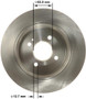 BENDIX PREMIUM DRUM AND ROTOR Disc Brake Rotor P/N:PRT6147