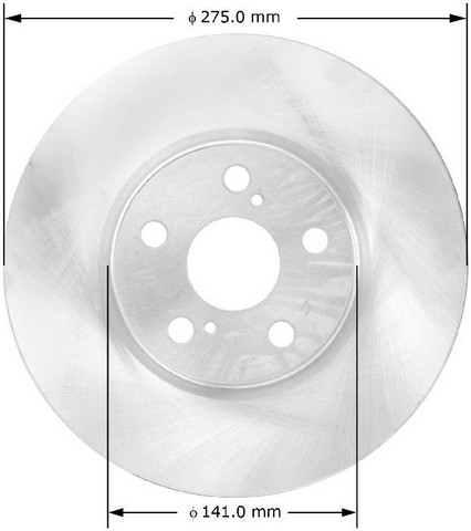 BENDIX PREMIUM DRUM AND ROTOR Disc Brake Rotor P/N:PRT5818