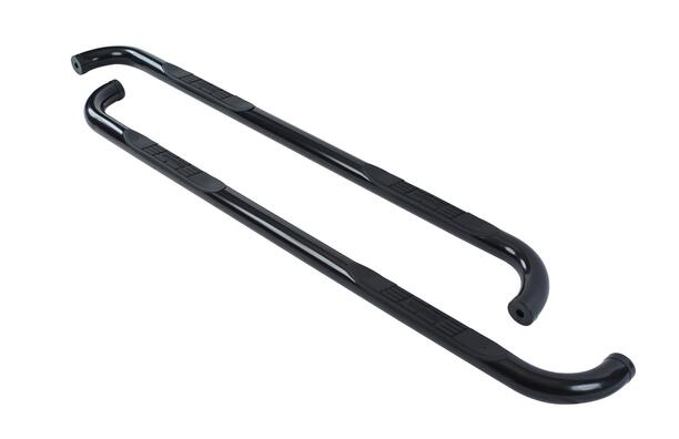 3' ROUND SIDE BARS MILD STEEL BLACK