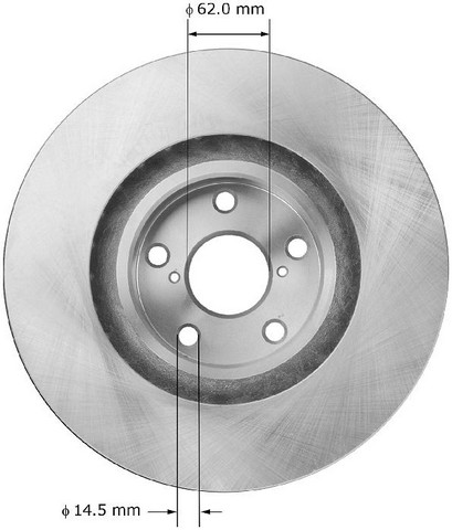 BENDIX PREMIUM DRUM AND ROTOR Disc Brake Rotor P/N:PRT5937