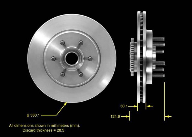 BENDIX PREMIUM DRUM AND ROTOR Disc Brake Rotor and Hub Assembly P/N:PRT5519