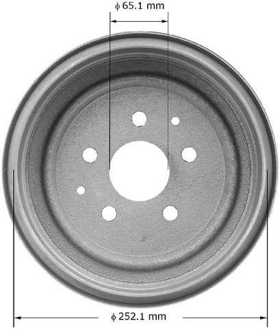 BENDIX PREMIUM DRUM AND ROTOR Brake Drum P/N:PDR0446