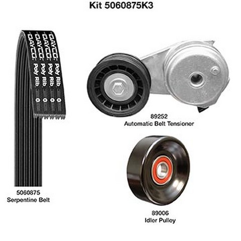 Dayco Serpentine Belt Drive Component Kit P/N:5060875K3