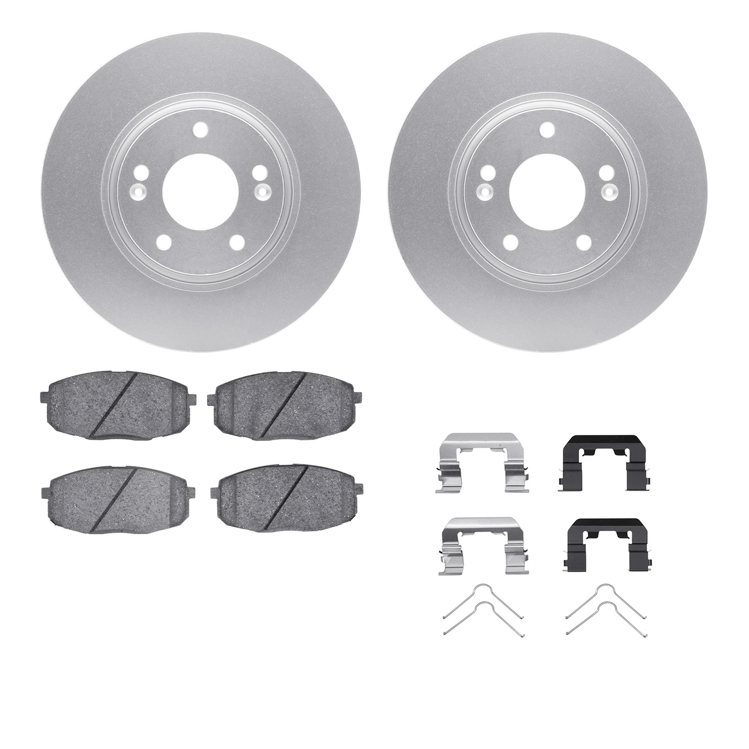 Disc Brake Kit-Geospec Rotors with 5000 Advanced Brake Pads includes Hardware