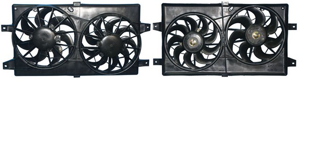 Agility Autoparts Dual Radiator and Condenser Fan Assembly P/N:6017114