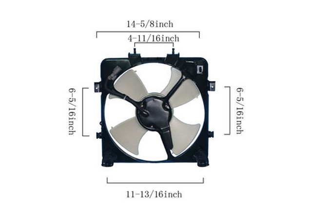 Agility Autoparts A/C Condenser Fan Assembly P/N:6019120