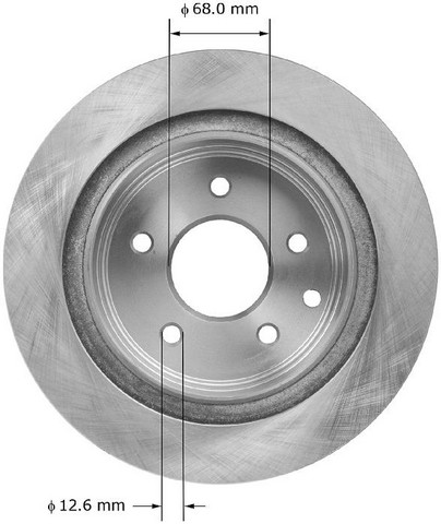 BENDIX PREMIUM DRUM AND ROTOR Disc Brake Rotor P/N:PRT5948