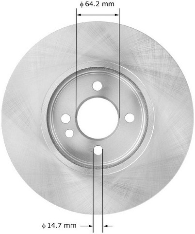 BENDIX PREMIUM DRUM AND ROTOR Disc Brake Rotor P/N:PRT5984