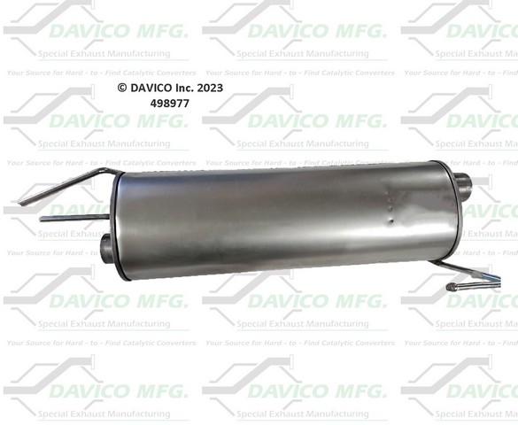 Davico Mfg Exhaust Muffler Assembly P/N:498977