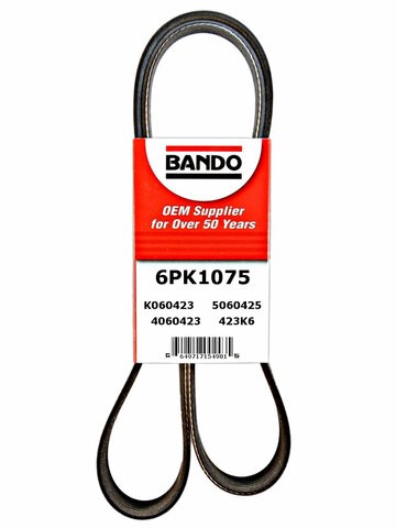 Bando Accessory Drive Belt P/N:6PK1075