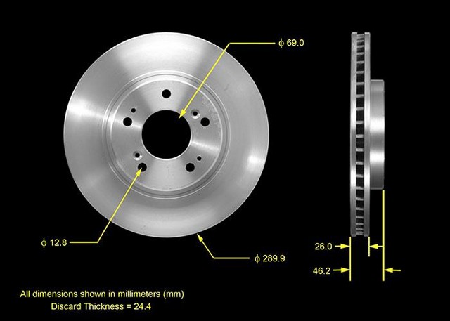 BENDIX PREMIUM DRUM AND ROTOR Disc Brake Rotor P/N:PRT5538