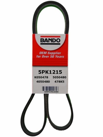 Bando Accessory Drive Belt P/N:5PK1215