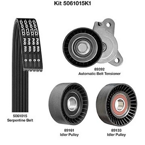 Dayco Serpentine Belt Drive Component Kit P/N:5061015K1