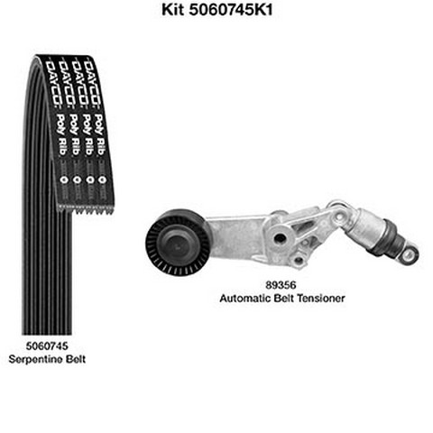 Dayco Serpentine Belt Drive Component Kit P/N:5060745K1