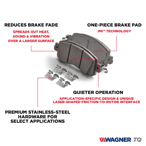 Wagner Brake Disc Brake Pad Set P/N:QC1812