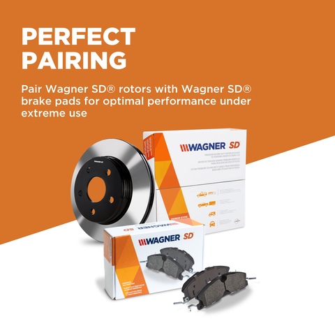 Wagner Brake Disc Brake Rotor P/N:DSX126466E