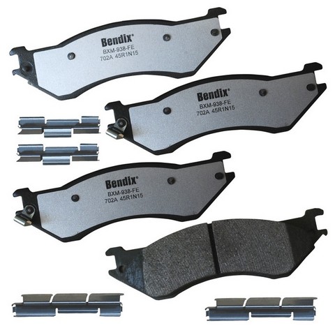 BENDIX FLEET METLOK Disc Brake Pad Set P/N:MKD702AFM