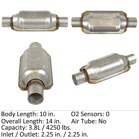 Eastern Catalytic Catalytic Converter-Universal P/N:70258