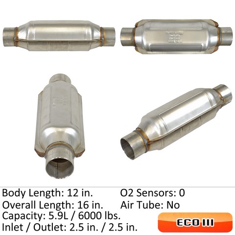 Eastern Catalytic Catalytic Converter-Universal P/N:92776