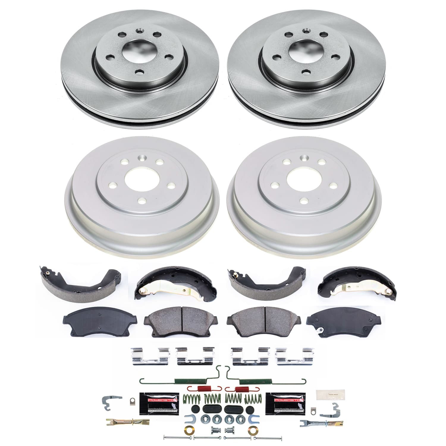 PowerStop Disc Brake Pad and Rotor / Drum Brake Shoe and Drum Kit P/N:KOE15488DK