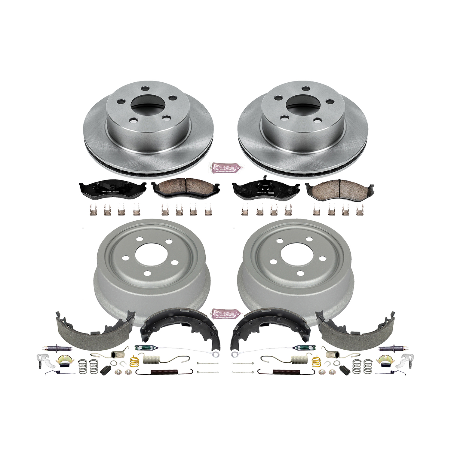 PowerStop Disc Brake Pad and Rotor / Drum Brake Shoe and Drum Kit P/N:KOE15215DK