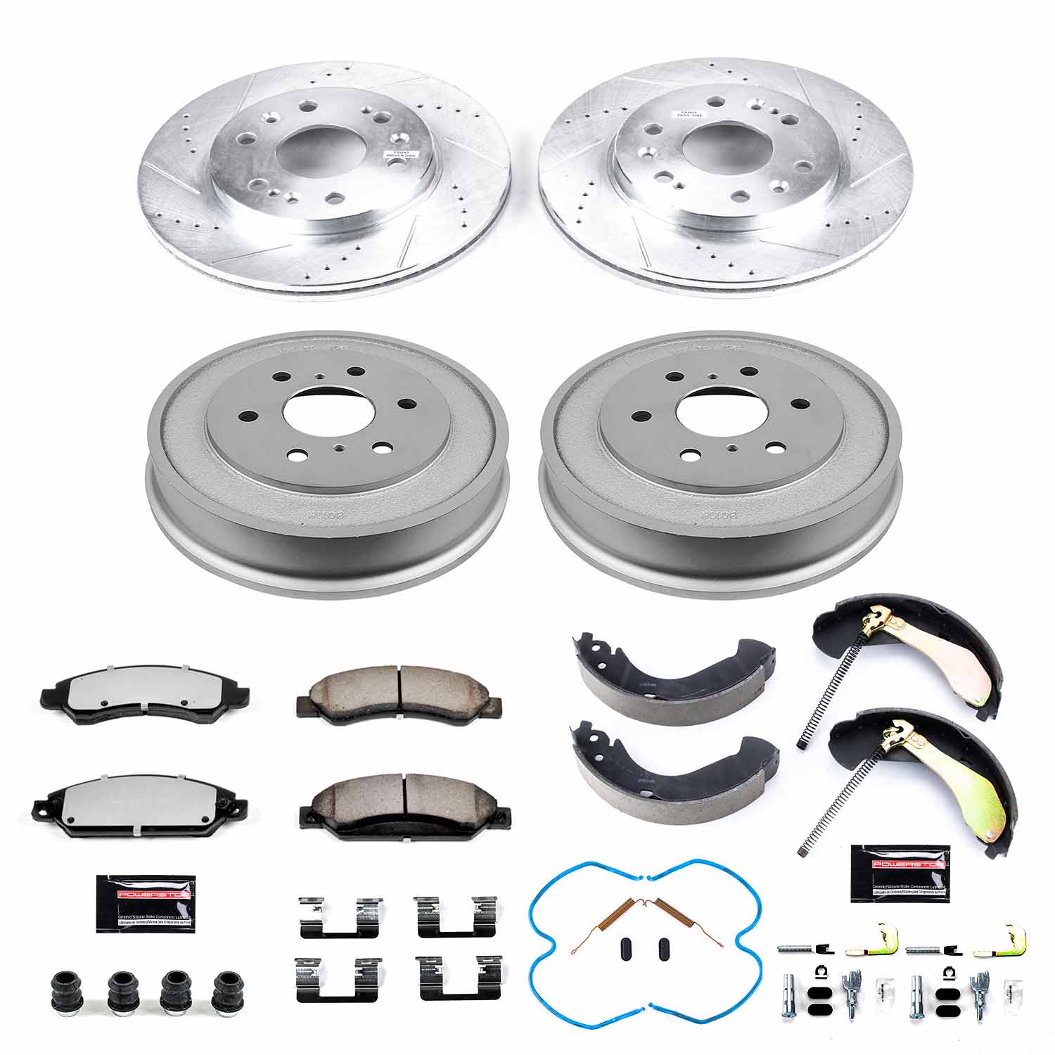PowerStop Disc Brake Pad and Rotor / Drum Brake Shoe and Drum Kit P/N:K15237DK-36