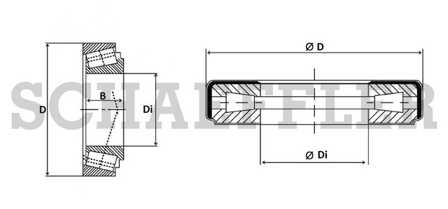 Schaeffler Manual Transmission Bearing,Wheel Bearing P/N:K45284